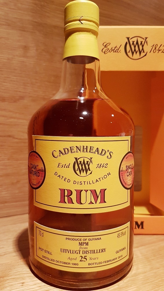Cadenhead Dated Guyana MPM Uitvlugt Distillery 1993 25 Jahre