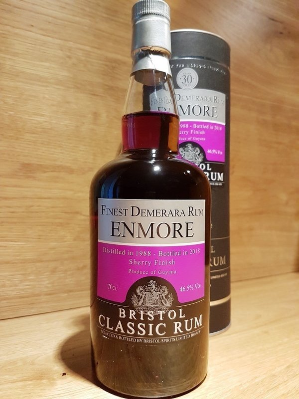 Bristol Enmore Guyana Rum 1988/2018 30 Jahre - Sherry Finish 46,5%
