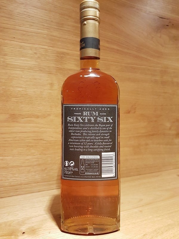 Sixty Six 12 y.o. Cask Strength Rum (Foursquare Distillery)