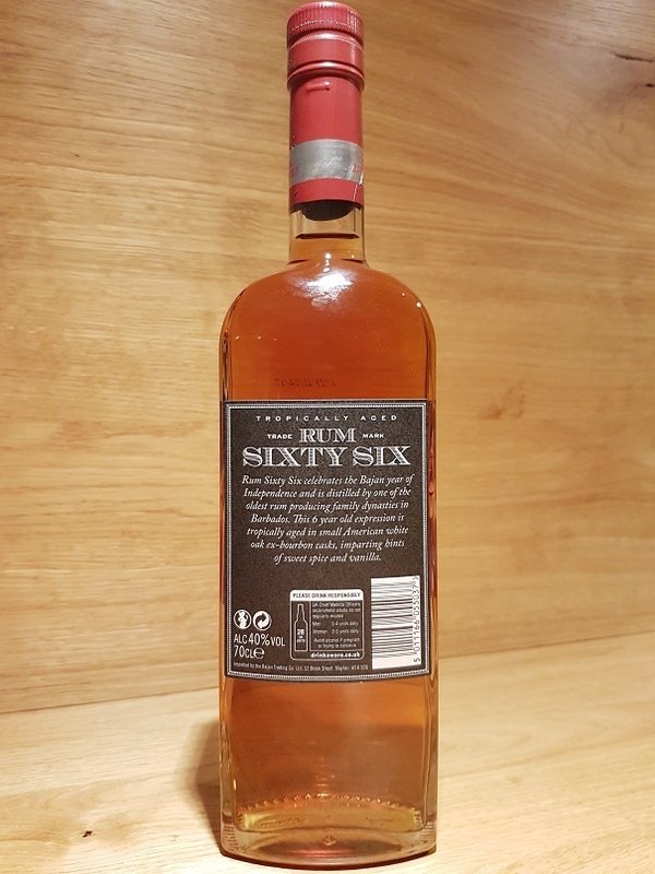 Sixty Six 6 y.o. Extra Old Rum (Foursquare Distillery)