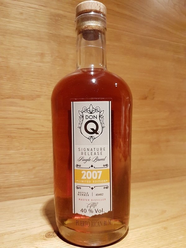 Don Q Signature Release Single Barrel Rum 2007