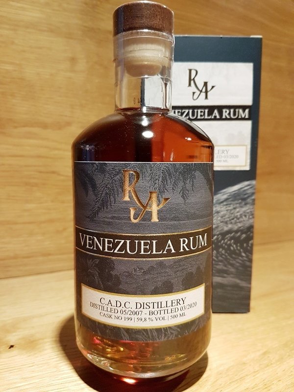 RA Rum Artesanal Venezuela C.A.D.C. Single Cask Rum 2007 12 Jahre