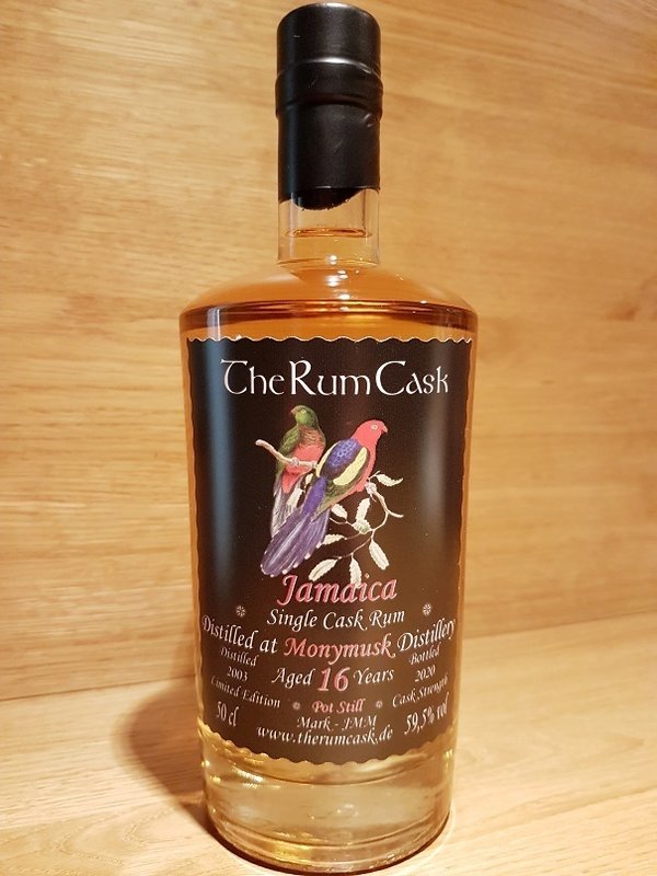 The Rum Cask Single Cask Jamaika Rum 2003 Monymusk Destillerie 16 Jahre