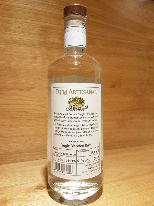 RA Rum Artesanal Burke´s White Blended Rum