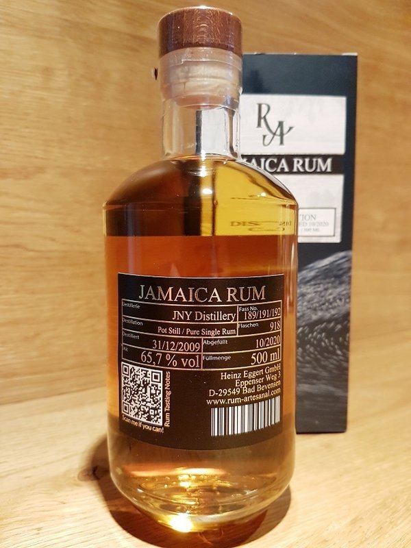 RA Rum Artesanal Jamaica NY Small Batch 2009 10 Jahre