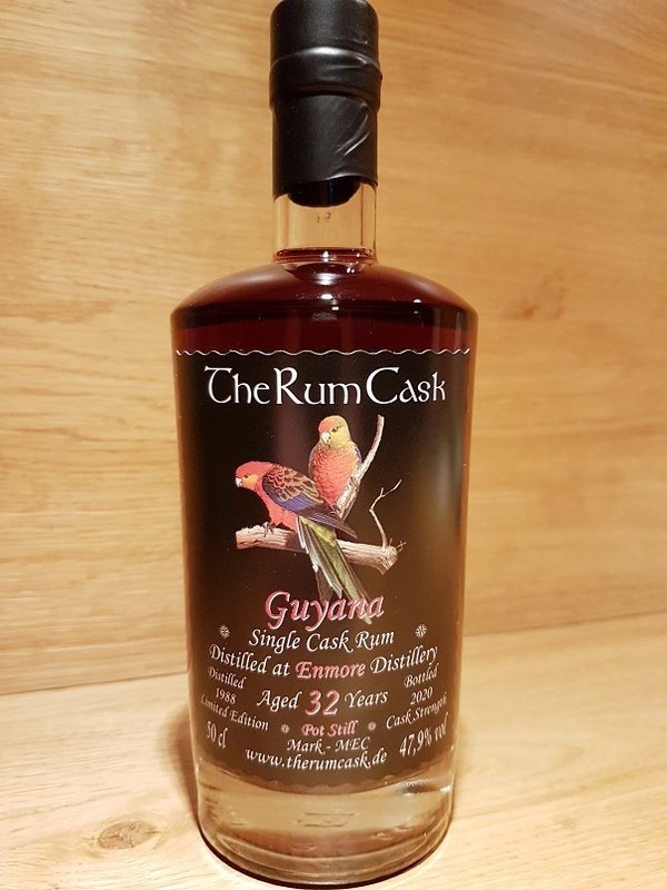 The Rum Cask Single Cask Guyana Rum 1988 Enmore Destillerie 32 Jahre