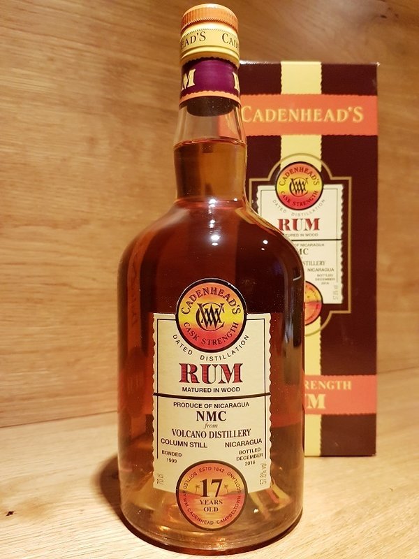 Cadenhead's Dated Nicaragua Vulcano Distillery Rum 17 Jahre