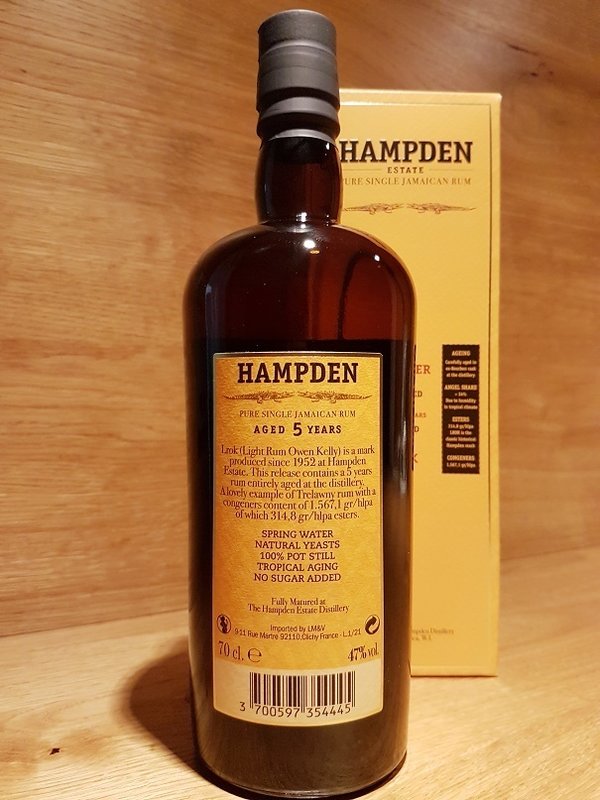 HAMPDEN 2016/2021 LROK Pure Single Rum - The Younger