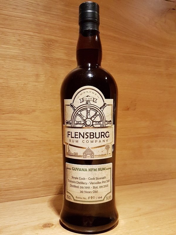 Flensburg Rum Company - Guyana Enmore KFM 1991-2021 30 Jahre 51,9%