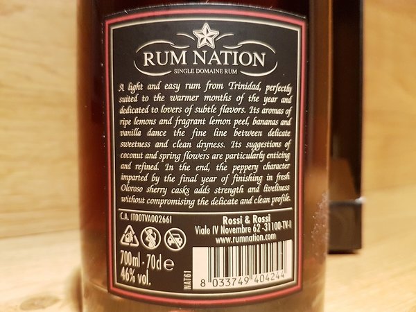 Rum Nation Trinidad 5 Jahre Oloroso Sherry Rum - Release 2017