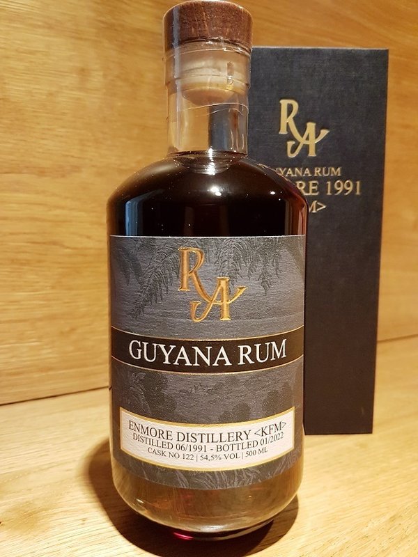RA Rum Artesanal Guyana Enmore "KFM" Single Cask Rum 1991 30 Jahre