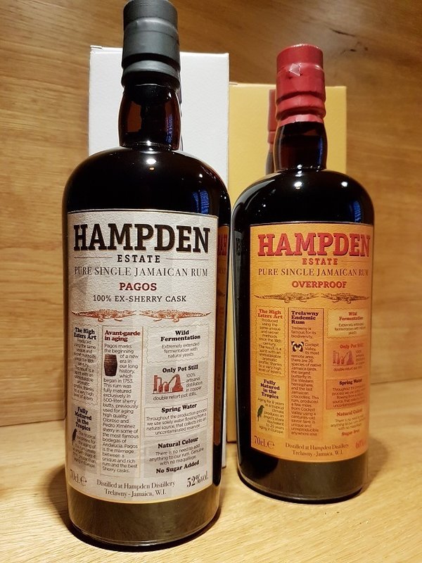 Bundle: Hampden Estate Rum Pagos Sherry Cask & Hampden Pure Single Rum Overproof 60%