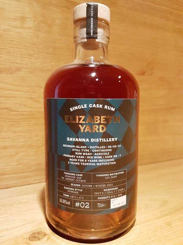 Elizabeth Yard Rum Savanna Distillery 8 y.o. PX Sherry 53,38%