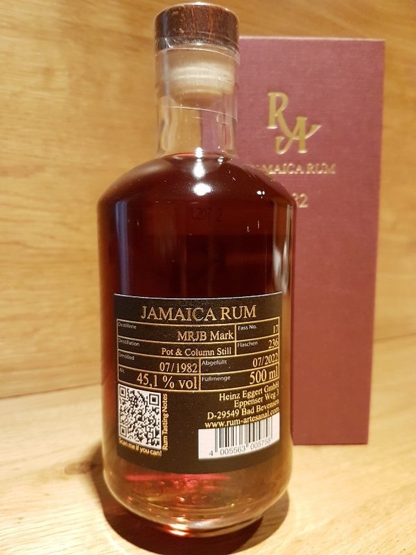 RA Rum Artesanal Jamaica Rum MRJB