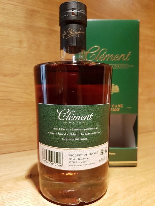 Clement Rhum Vieux Agricole Private Cask Collection 2015 for Rum Artesanal