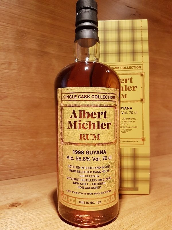 Albert Michler Single Cask Collection Rum Guyana Uitvlugt 1998/2022 56,6%