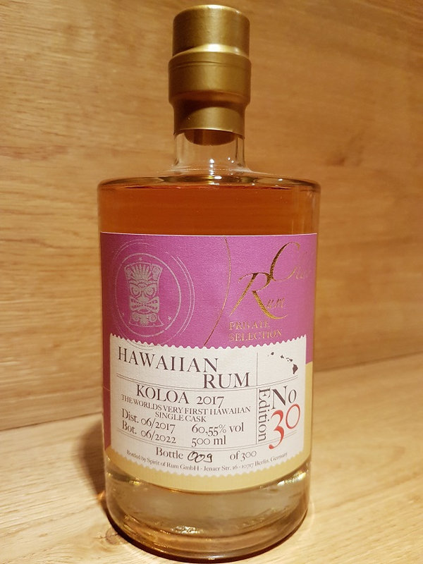 RumClub Private Selection  Ed. 30 Hawaiian Rum Kaloa 2017