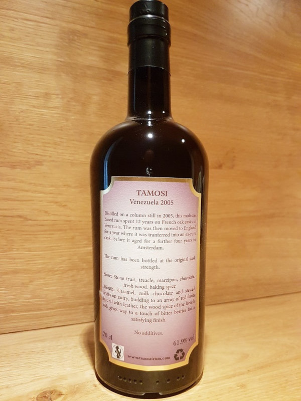 Tamosi Venezuela Rum C.A.D.C. 2005/2022 17 yo Single Cask