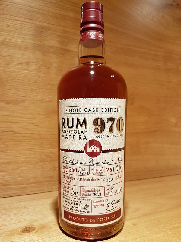 Madeira Rum Engenhos do Norte - 970 Agricola Single Cask Edition 2015/2021 50,6%Vol.