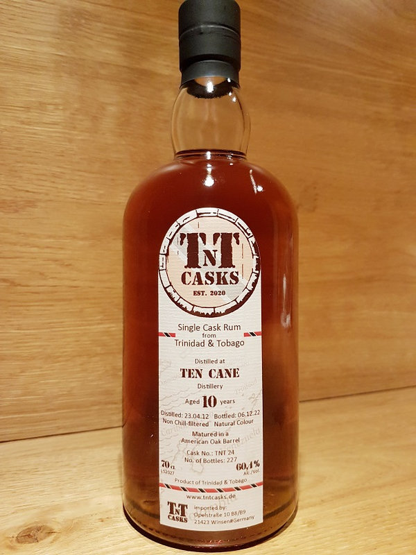 TNT - Ten Cane 2012/2022 – Trinidad & Tobago Single Cask Rum