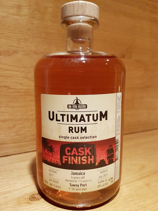 Ultimatum Rum Single Cask Selection Jamaica 4 Jahre "Tawny Port" 47,8%