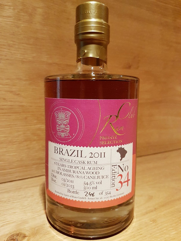 Rumclub Private Selection Ed. 34 Brazil 2011 15 Jahre 54,5%