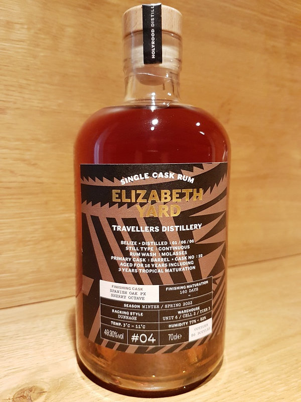 Elizabeth Yard Rum Travellers Spanish Oak PX Sherry Octave 16 y.o. 49,3%