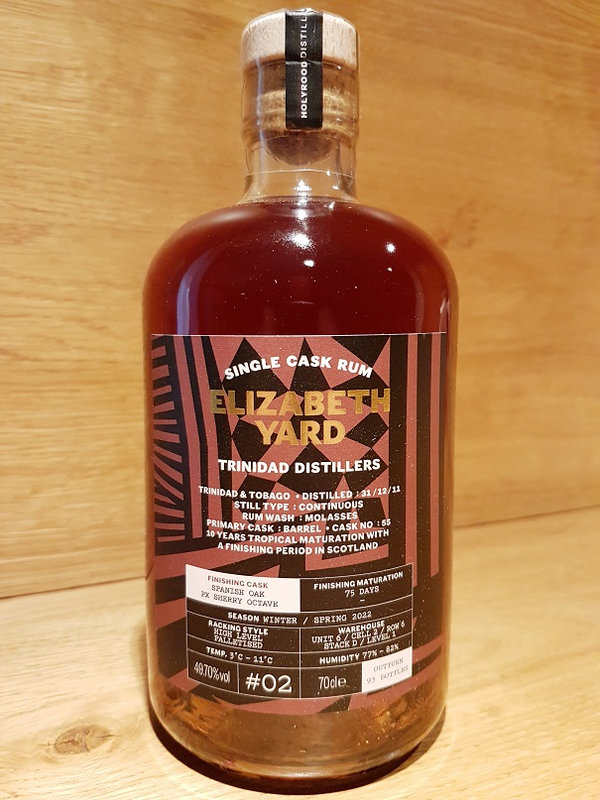 Elizabeth Yard Rum Trinidad Spanish Oak PX Sherry Octave 49,7%