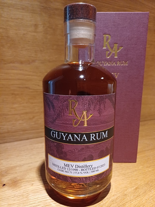 RA Rum Artesanal Guyana MEV Single Cask Rum 1990 32 Jahre 57,6%